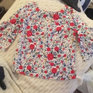 Beautiful floral top with bell sleeves